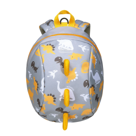 Children's Harness Leash Backpack (Color: Dinosaur Grey)